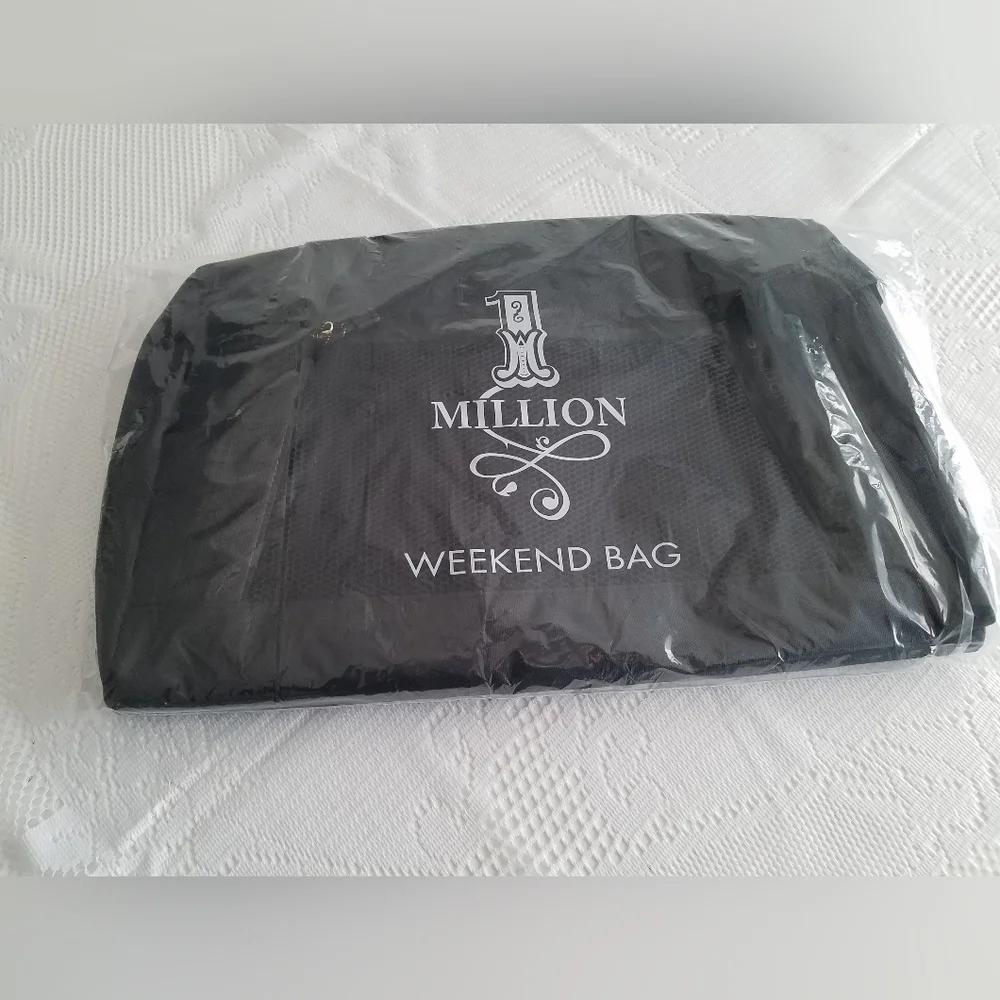 New Paco Rabanne Million Weekend Duffle Bag Black